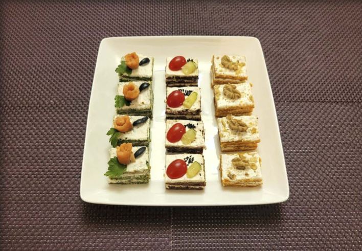 Закуска «Солёное пирожное»