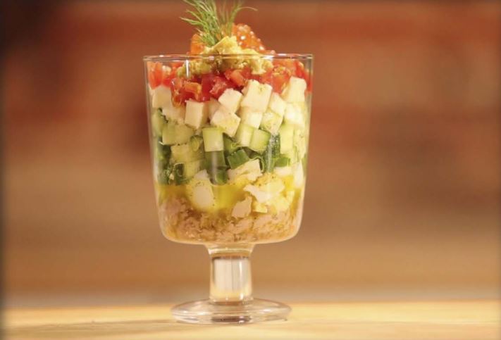 Салат в бокале «Эгоистка»