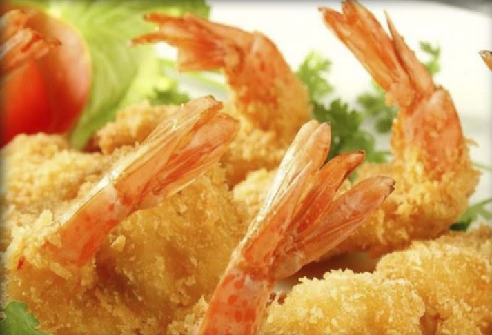 Королевская креветка на шпажках