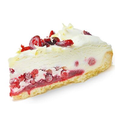 Торт брусничный с белым шоколадом